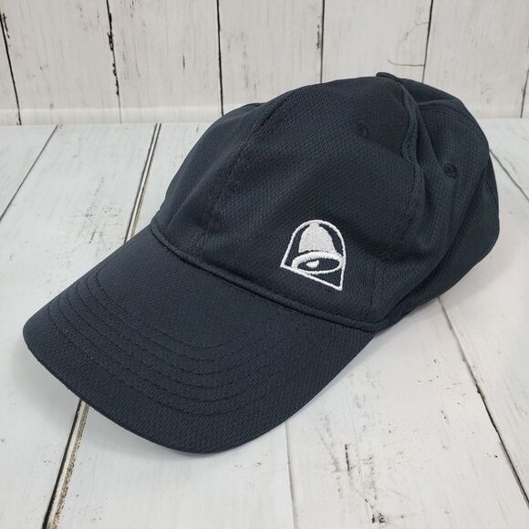 Taco Bell Logo Baseball Cap Hat Employee Crew Uniform Work Wear Black One Size - Picture 1 of 10